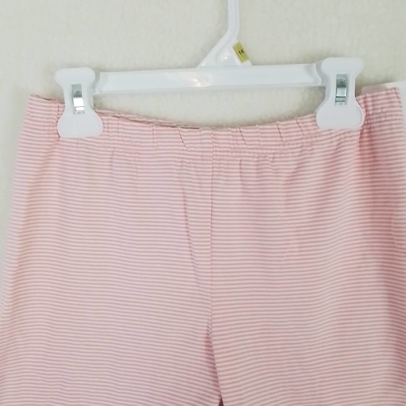 Carter's Kid Cotton Shorts Girl's Size 14 In Pink White Stripes - Picture 3 of 10